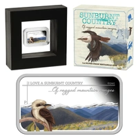 2015 1oz Sunburnt Country - Mountain Ranges Silver Proof Coin