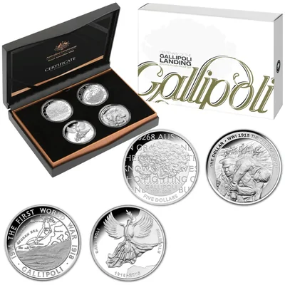 2015 Centenary of The Gallipoli Landing 4 Coin Proof Set