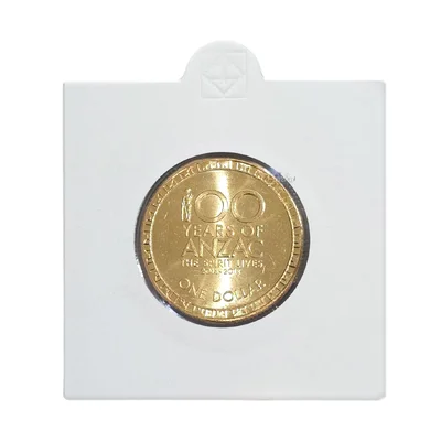 $1 2016 Anzac - Spirit Lives UNC Single Coin in 2x2 Holder