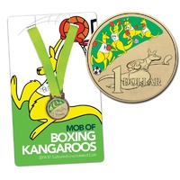 2016 - Mob of Boxing Kangaroos Green Card One Dollar