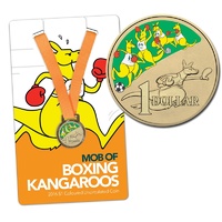 2016 - Mob of Boxing Kangaroos Orange Card One Dollar