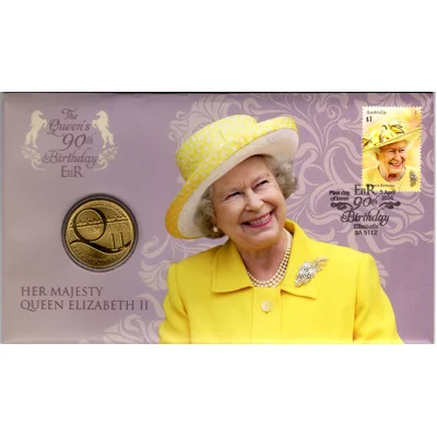 2016 $1 The Queen's 90th Birthday PNC