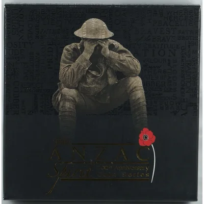 2016 $1 The ANZAC Spirit 100th Anniversary Be Worthy of Them 1oz Silver Coloured Proof Coin