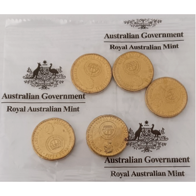 2016 $2 Changeover - 50 Years of Decimal Currency Uncirculated Coins in RAM Bag of 5 coins