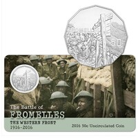 2016 50c The Battle of Fromelles The Western Front 1916-2016