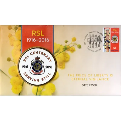 2016 RSL Centenary 1916 - 2016 Medallion PMC