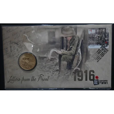2016 Centenary of WWI: Letters from the Front $1 PNC