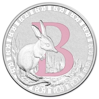 2017 $1 Silver Proof B - Alphabet Series