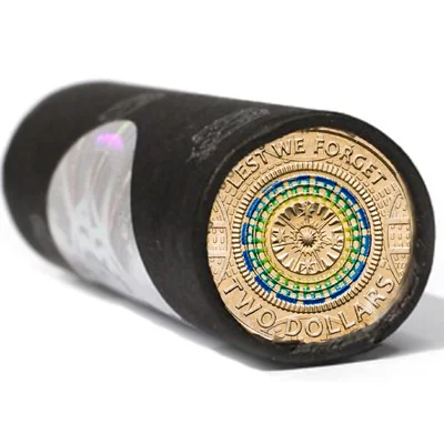 COTTON & CO: 2017 $2 Lest We Forget Mosaic Roll