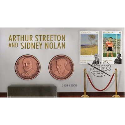 2017 Australian Artists Arthur Streeton and Sidney Nolan Medallion PMC
