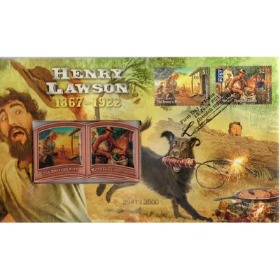 2017 Henry Lawson 1867 - 1922 Medallion PMC