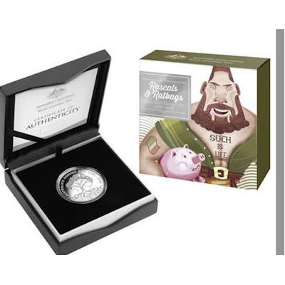 2018 Silver $1 - Rascals & Ratbags Fine Silver Proof Coin