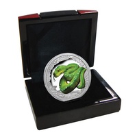 2018 1oz Green Tree Python Silver Proof Coin