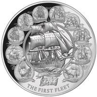 2018 2oz First Fleet Silver Proof Coin
