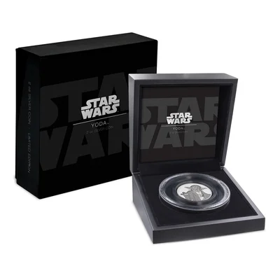 2018 2oz Star Wars - Yoda High Relief Silver Proof Coin