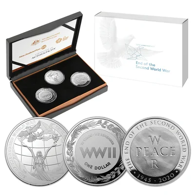 2018 The ANZAC Spirit 100th Anniversary 1/2oz Silver Three Coin Set