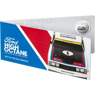 2019 50c High Octane - 1977 Ford  XC Falcon Hardtop in Folded Presentation Card