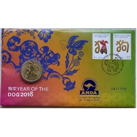 2018 $1 Lunar Year of the Dog PNC (ANDA Perth 10-11 Mar)
