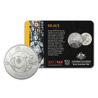 2018 20c Anzac Spirit - Brave Carded Coin