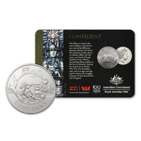 2018 20c Anzac Spirit - Confident Carded Coin