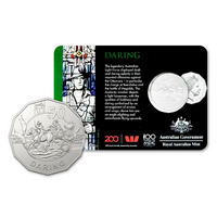 2018 50c Anzac Spirit - Daring Carded Coin