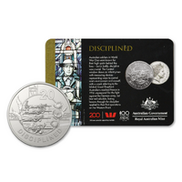 2018 20c Anzac Spirit - Disciplined Carded Coin
