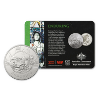 2018 20c Anzac Spirit - Enduring Carded Coin