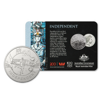 2018 20c Anzac Spirit - Independent Carded Coin