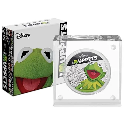 2019 1oz The Muppets - Kermit Coloured Silver Proof Coin