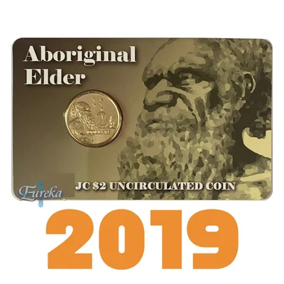 2019 $2 JC Elder Carded Coin