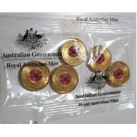 2019 $2 Repatriation - Coloured Uncirculated Coins in RAM Bag of 5 coins