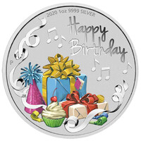 2020 $1 HAPPY BIRTHDAY 1OZ SILVER PROOF COIN