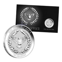 2020 1/10oz 10c End of WWII - 75th Anniversary Carded Silver Coin