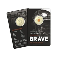 2020 $2 Firefighters Coloured Carded Coin