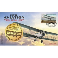 2020 Civil Aviation Centenary Medallion in PNC