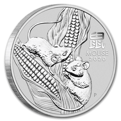 2020 1oz Silver - Silver Lunar - Year of the Mouse coin