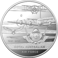 2021 Century of the RAAF Heroes of the Sky: $1 'C' Mintmark Silver Proof Coin