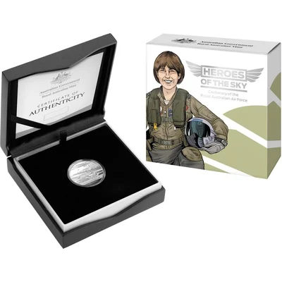 2021 Century of the RAAF Heroes of the Sky: $1 'C' Mintmark Silver Proof Coin