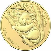 2021 $2 Koala Mini Gold Coin