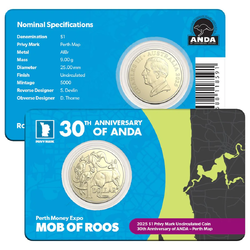 2022 $1 ANDA Perth - MOR 'Whale Shark' Privy Mark