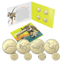 2022 $1 Australian Dinosaurs 4 Coin Privy Mark Collection