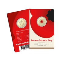 2022 $2 Remembrance Day C-Mintmark Carded Coin