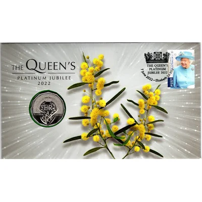 2022 50c Queen Elizabeth II Platinum Jubilee PNC