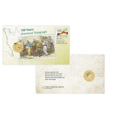 2022 Perth Mint $1 150 Year of Overland Telegraph PNC