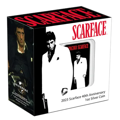 2023 1oz Silver - ScarFace 40th Anniversary Silver Coin