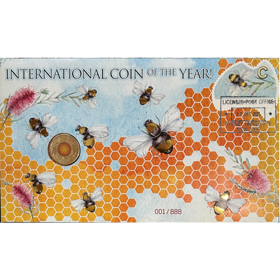 2023 $2 Australian Honeybees - International Coin of the Year Gilded C MINTMARK PNC (AC/BC Issue 13)
