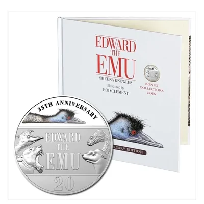 2023 20c Edward the Emu - Special Edition Book with Coloured Coin
