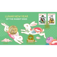 2023 Melbourne ANDA PNC $1 Lunar New Year of the Rabbit