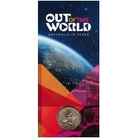 2024 $1 Out of this World - Australia in Space 'M' Counterstamp Carded Coin