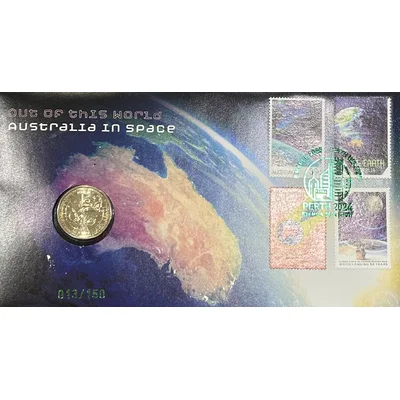 2024 $1 Out of this World Australia in Space - PNC [Perth Stamp & Coin Show]